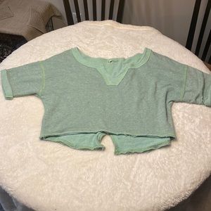 Free People Cropped Sweater